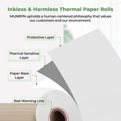 Versatile 50 Pack of 2 1/4″ x 50′ Thermal Paper Rolls – Compatible with All POS