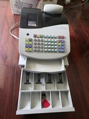 Royal Alpha 587CX Cash Register Management System With Keys Tested Works