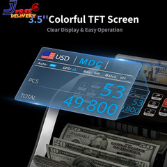 N60 Money Counter Machine Mixed Denominations Cash Counter with 3.5” HD Dual TFT