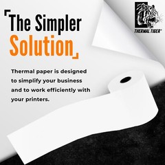 Thermal Tiger Thermal Paper Rolls 3 1/8 x 230, BPA-Free 10-Roll Pack