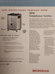 Microscan UID and DPM Bar Code Quality Verifier