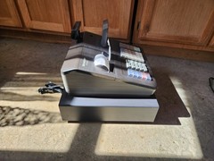 Sharp XE-A507 Electric Cash Register With Drawer NO KEY TESTED Business Black