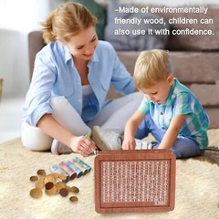 Cash Vault Wooden Savings Box Wooden Cash Saver Money Box Cash Saver Box