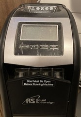Royal Sovereign Digital 4-Row Electric Coin Sorter – Black
