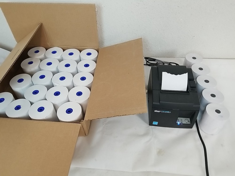 Star TSP100III Future Print POS Computer Business Receipt Printer w/24 Rolls