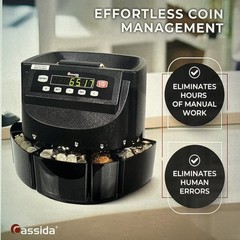 Cassidy C200 Coin Sorter, Counter and Roller