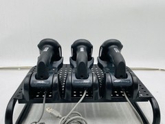 LOT OF 3 DATALOGIC GRYPHON GBT4100 -BK BARCODE SCANNER WITH DOCK T12-E8
