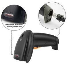 1D Wired Barcode Scanner Reader For PC USB Laser Handheld UPC EAN Gun