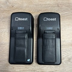Toast Go 2 Handheld POS Terminal Lot of 2 Restaurant Payment Device Black