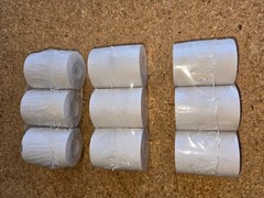 3 NCR Thermal Electronic Calculator Rolls 2 1/4in. x 85ft. White Pack of 3 Paper
