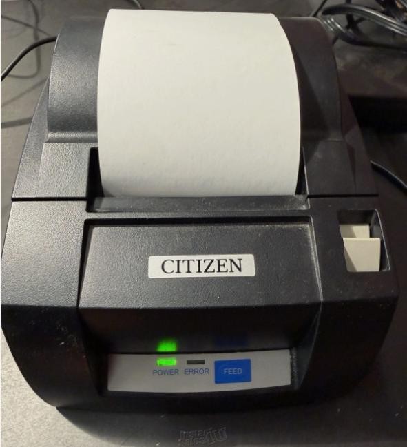 Citizen CT-S310A Black 24V Monochrome Thermal POS Receipt Printer W/ Power Cord