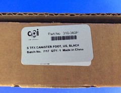 CPI Telequip 310-363P, S TFX Canister Foot Black Coin Tray Stack Guide – NEW