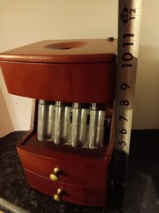 MAGNIF Deluxe Coin Sorter Wood CLASSIC CHERRY Box Lid Tubes Drawers