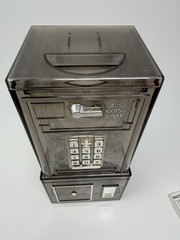Clear Plastic Payphone Coin Bank Motorized Sorter Telephone Novelty Model 3124
