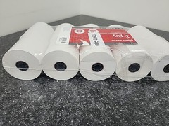 Office Depot Brand 1-Ply Bond Paper Rolls, 3″ x 128′, White, Pack Of 10