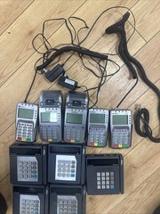 Verifone Vx520 VX 520 EMV NFC CTLS Credit Card Terminal Chip Reader W/ Adapter