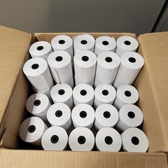 34 ROLLS (Opened box of/was 50) 3-1/8″ x 230 Thermal Paper 94110 TH CSO ASCEND