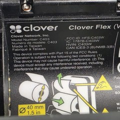 *LOCKED* Clover Flex C403 POS Wi-Fi TOUCH Handheld W/ Sleeve