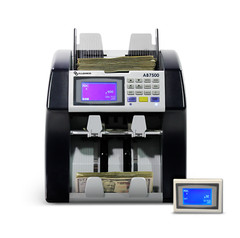 AccuBANKER AB7500 Mix Value Bill Counter USD EUR Counterfeit Detector Bank Grade