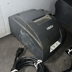 MICROS EPSON TM-U220B M188B Dot Matrix POS Receipt Printer Ethernet w power sup