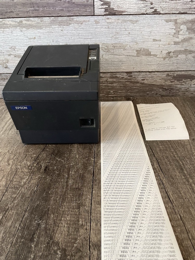 Epson TM-T88IIIp Thermal Receipt Printer – Grey with AC Adapter and Power Cord