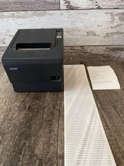 Epson TM-T88IIIp Thermal Receipt Printer – Grey with AC Adapter and Power Cord