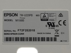 Epson TM-U220B M188B Dot Matrix POS Receipt Printer LAN USB White FAST SHIPPING