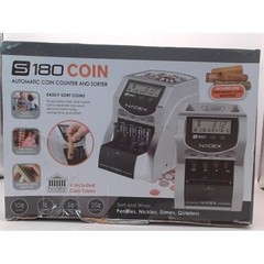 Nadex S180 Digital Coin Counter Sorter and Wrapper, BRAND NEW IN BOX