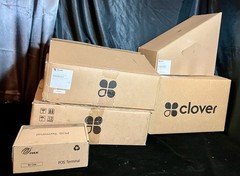 Clover POS System Lot C500 Station C101 D100 Cash Drawer PAX S80 Terminal Tested