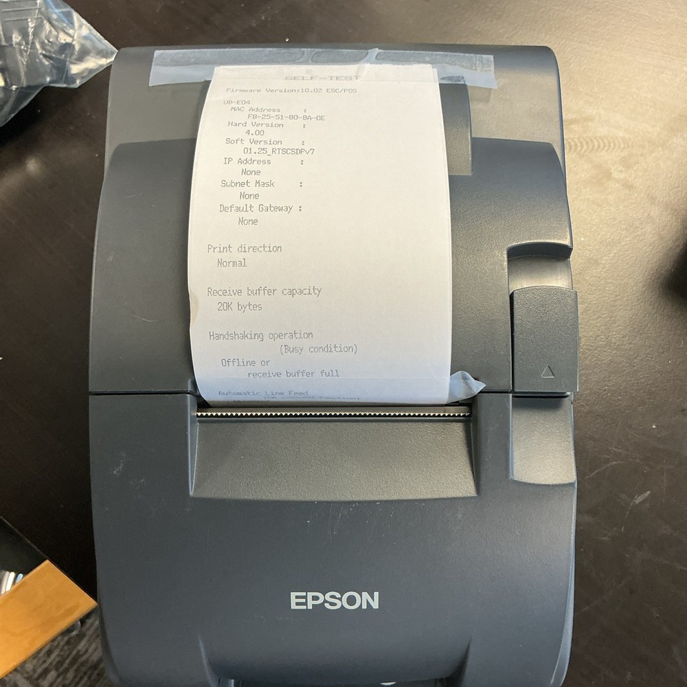 Epson TM-U220IIB M384B Ethernet Kitchen POS Receipt Printer