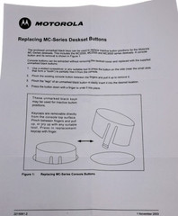 New 17-Pc Motorola OEM Unmarked Blk Replacement Keys Inactive Buttons MC Series