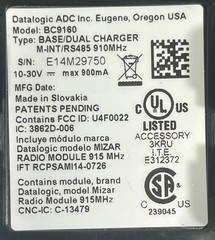 Datalogic PowerScan PM9500 2D Wireless Barcode Scanner w/ Battery and Cradle
