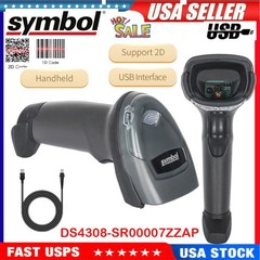 Zebra Symbol 2D Digital Handheld Barcode Scanner W/USB Cable DS4308-SR00007ZZAP