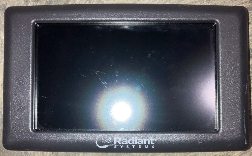 NCR RADIANT | 7 INCH CUSTOMER DISPLAY P708 POS SCREEN POLE FACING TESTED
