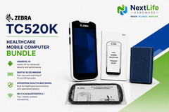Zebra TC52 Mobile Scanner Bundle Android 14 Wi-Fi 4GB / 32GB TC520K-1HEZU4P-NA