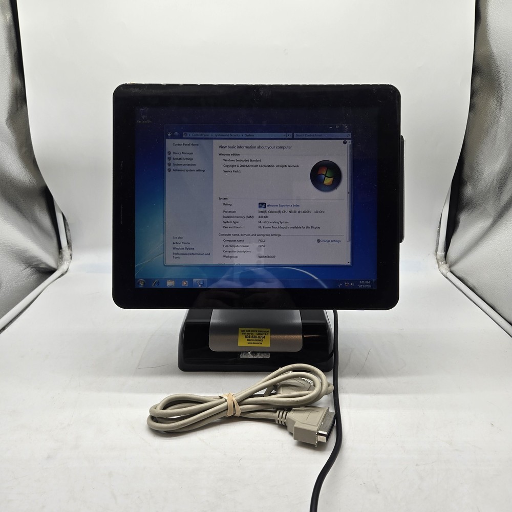 Sam4s Titan-360 POS System Enterprise Touchscreen Windows Embedded Standard 7