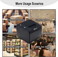 Thermal Label and Receipt Printer USB+Bluetooth Connection Suitable for stores