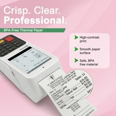 Clover Compact Countertop POS Thermal Receipt 2 1/4 x 55 (20 rolls)