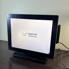 Squirrel Systems WS10LX Card Swipe POS Terminal W Stand & AC Cord