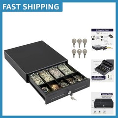 Durable Electronic Cash Drawer for Small Businesses – Key-Lock & Removable Tray