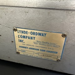 Vintage Lynde – Ordway, Downey – Johnson Coin Counter Model 381 Mechanical Bank