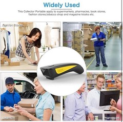 QR Code Scanner, Mini Barcode Scanner Bluetooth Compatible, Small Portable US…