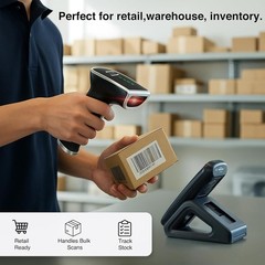 Barcode Scanners iOS & Android 1D/2D Barcode Scanner Wireless – Boost Speed & Ac
