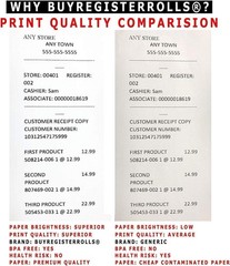 55GSM Shrink Wrap 3 1/8 x230 Feet Clover Station Thermal Paper Rolls 50 ROLLS