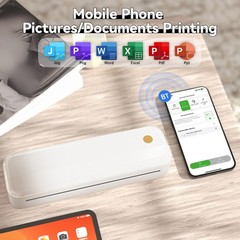 P40 A4 Inkless Thermal Printer Bluetooth Mobile Printer for Travel Office Home