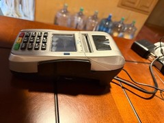 Used First Data FD150 Credit Card Terminal wifi wire power supply
