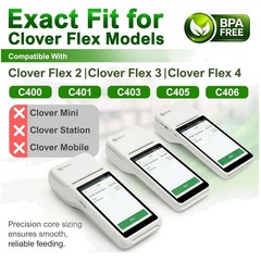 Clover Flex Thermal Paper – 2 1/4″ x 55′ – 50 Rolls BPA-Free