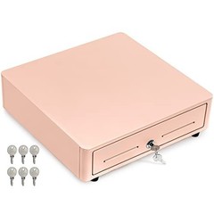 Cash Register Drawer for POS System – 13″ Round Corner, Removable Coin Tray, 4 B