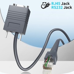 5M RS232 to RJ45 Barcode Scanner Cable For Zebra DS4208 DS6878 DS6878-SR STB3578