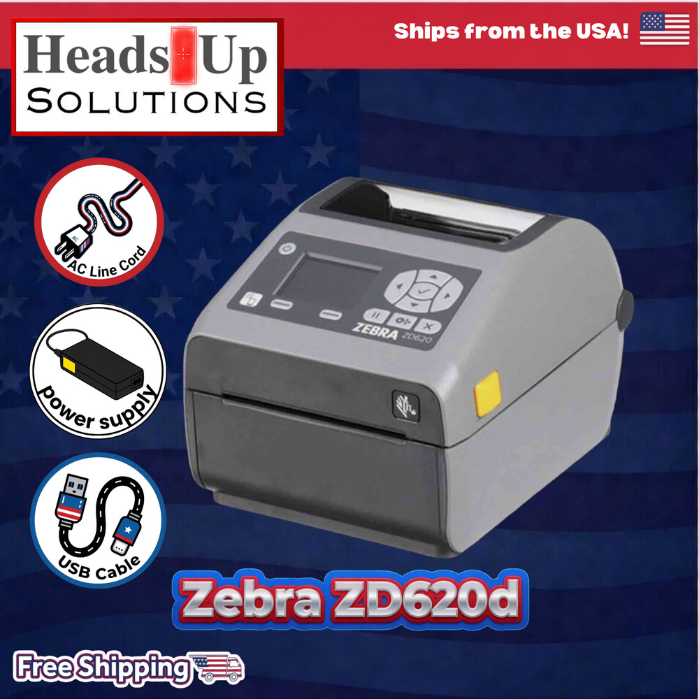 Zebra ZD620d Desktop Direct Thermal Label Printer 🟦🔴⬜️ Ships from the USA!!!
